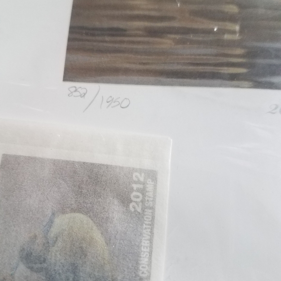 2012 Wisconsin Ducks Unlimited Sponsor signed & numbered Print with stamp - Picture 5 of 7
